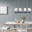 Lustre traditionnel 8 lumières avec abat-jour tambour