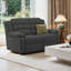 Manual Reclining Loveseat with Rounded Armrests-290238149