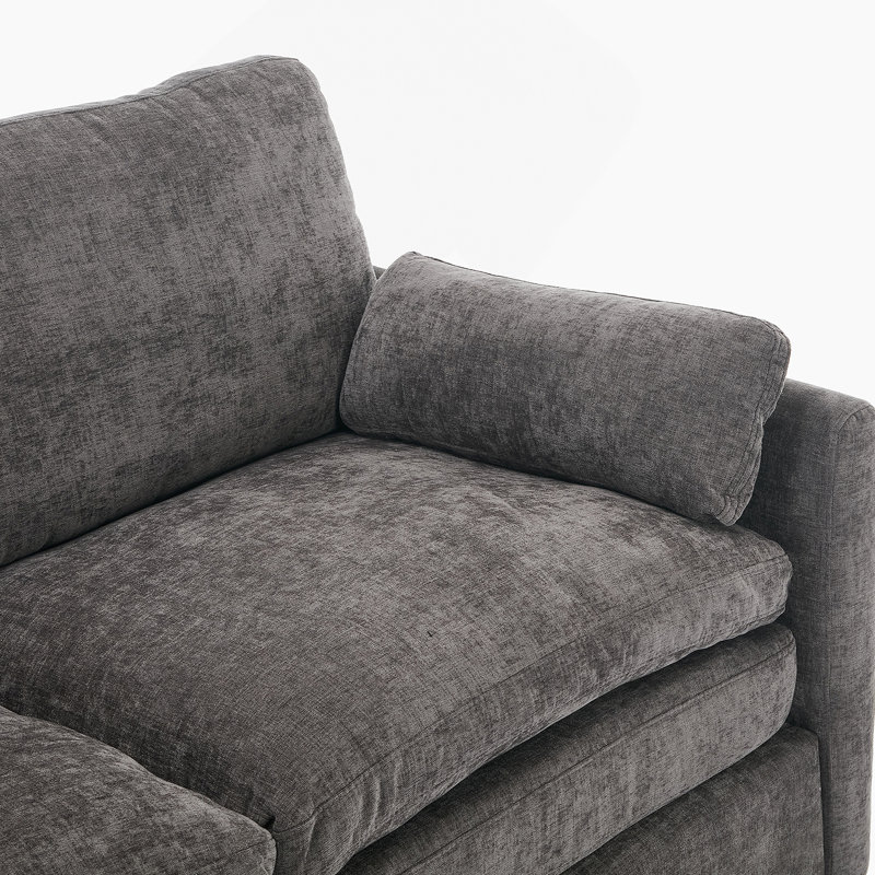 Ensemble de canapé rembourré Cozy avec double coussin, accoudoirs ergonomiques et coussin amovible, idéal pour se détendre dans le salon