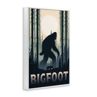 Forest Creature Cabin in Woods Framed Giclee, design by Omar Escalante