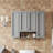Modern Bathroom Cabinet With 5 Adjustable Shelves, Wall-Mounted Design, Soft-Closing Hinges, And Open Shelving For Enhanced Storage And Aesthetic Appeal-256442344
