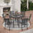Cadeja Metal Round Patio Dining Set