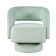 Lendia Mid-Century Modern Upholstered Split-Back Curved Sculpture Swivel Accent Chair