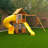 Castlewood Wooden Swing Set, Yellow Slide-122659967