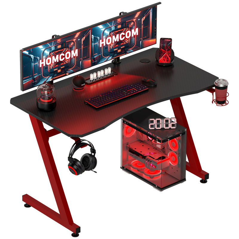 Jeffry Computer Desk, Red