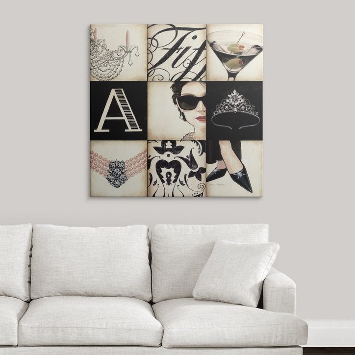 Akyria " Fifth Avenue Square " by Marco Fabiano, 35" H x 35" W x 1.5" D, Canvas