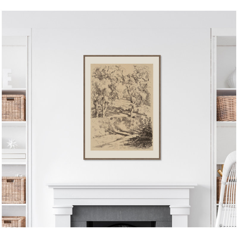 «Near Brantome 1928» par Nostalgia Prints, reproduction d'art sur toile encadrée