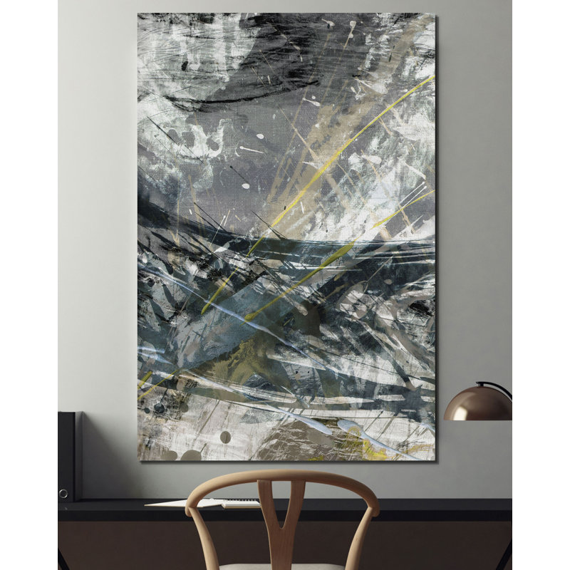 « white noise ii », reproduction d’impression, H 18 po x l 12 po x P 1,5 po, Toile tendue
