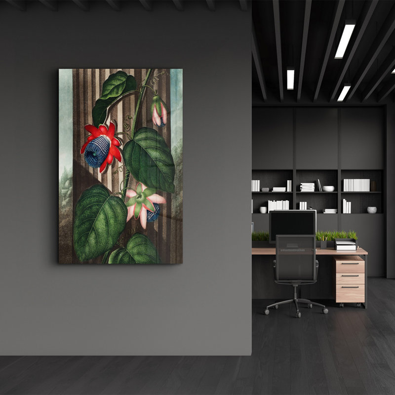 Peinture murale élégante en verre trempé | 100% verre trempé, épaisseur: 0,16 pouce | Imprimé UV pour des couleurs éclatantes et une durabilité | Parfait pour la décoration intérieure et l'esthétique moderne
