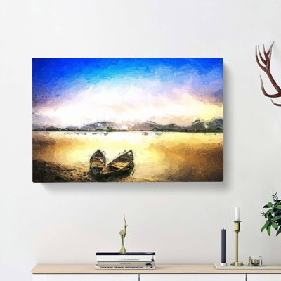 Two Boats - Wrapped Canvas