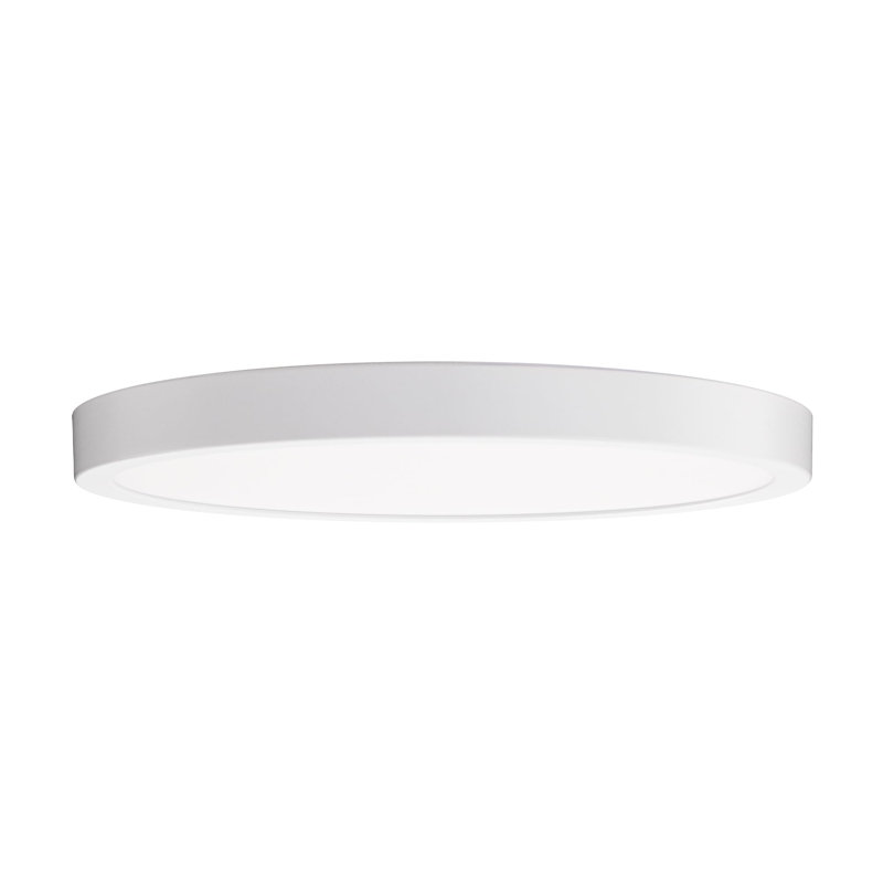 East Grove Home Round Collection LED 21W 11in Round Flush Mount Ceiling Light 2,050 Lumens Bright with 5-CCT Color Temperature Selectability 2700-3000-3500-4000-5000K in White
