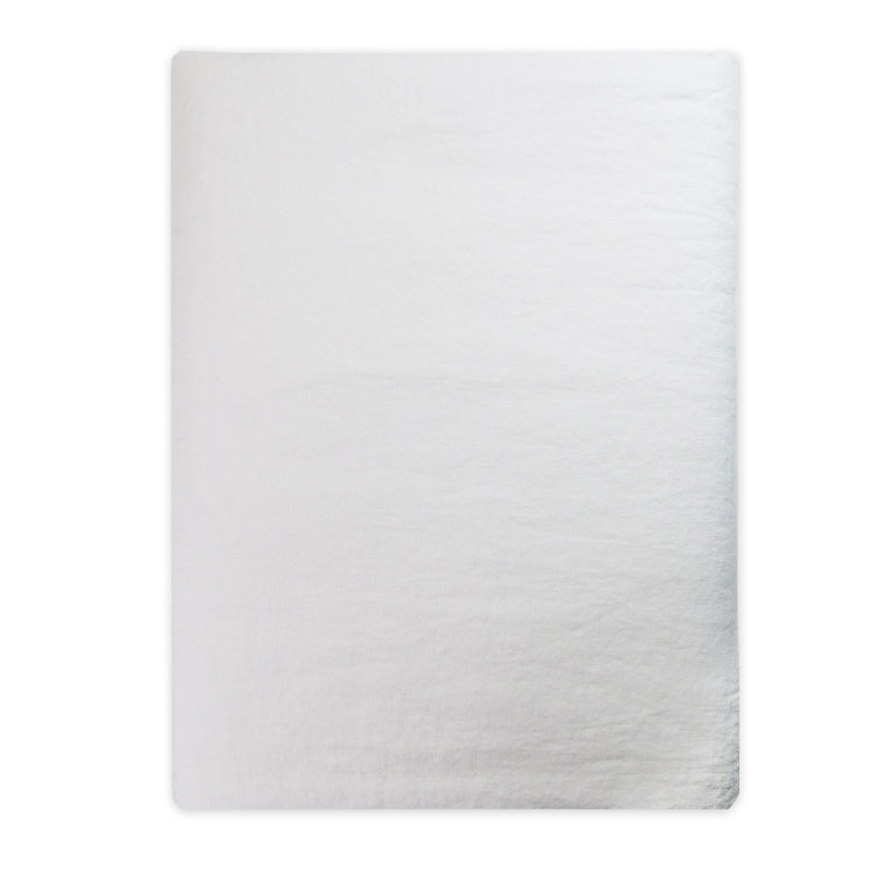 Meloy 100% Linen Flat Sheet, White, 240 x 300 cm