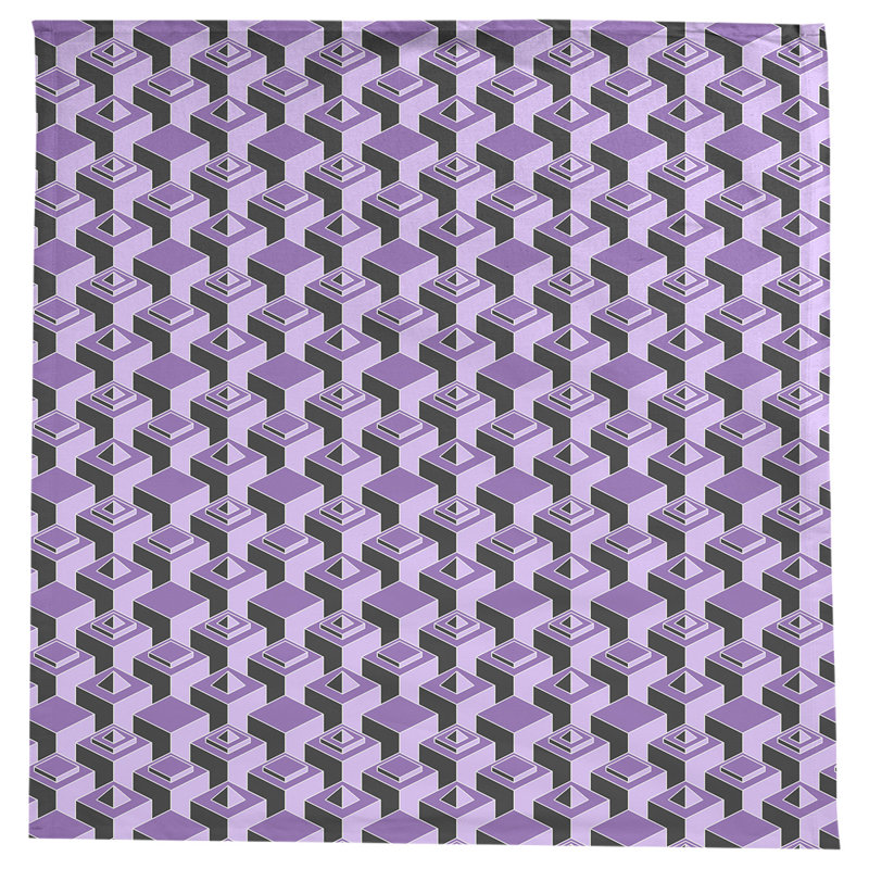Nappe de gratte-ciels classiques, Mauve / Noir
