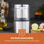 GEEPAS 200W Electric Coffee Grinder & Food Processor Wet & Dry Grinding | Stainless Steel Blades & Housing 75g Detachable Bowl for Coffee, Spices, Nuts & Chutney | Powerful & Compact Grinder – Silver