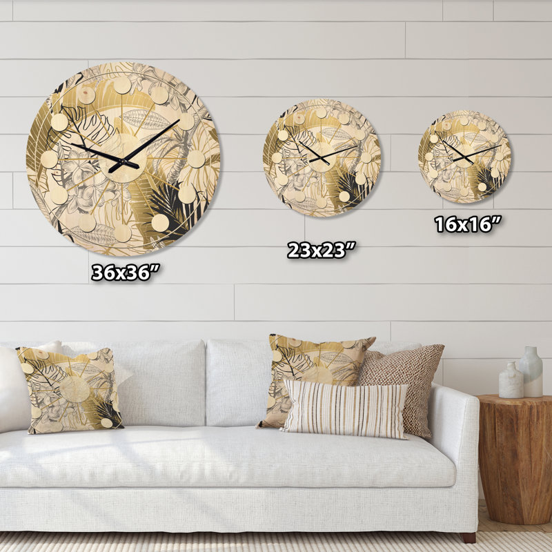 Horloge murale Mid-Century, Moyenne