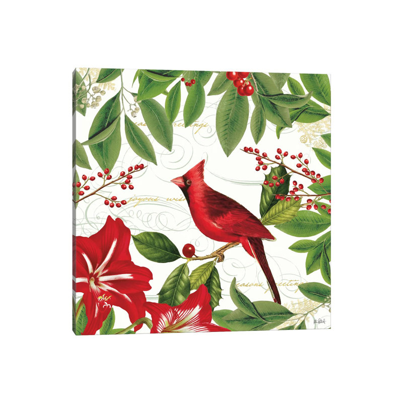 Christmas Garden V by Katie Pertiet - Wrapped Canvas Gallery-Wrapped Canvas Giclée, 93.98 cm H x 93.98 cm W x 3.175 cm D