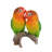 Parrots on Branch Statue