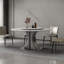 Ensemble de table de salle à manger moderne et simple en faux marbre-104091005