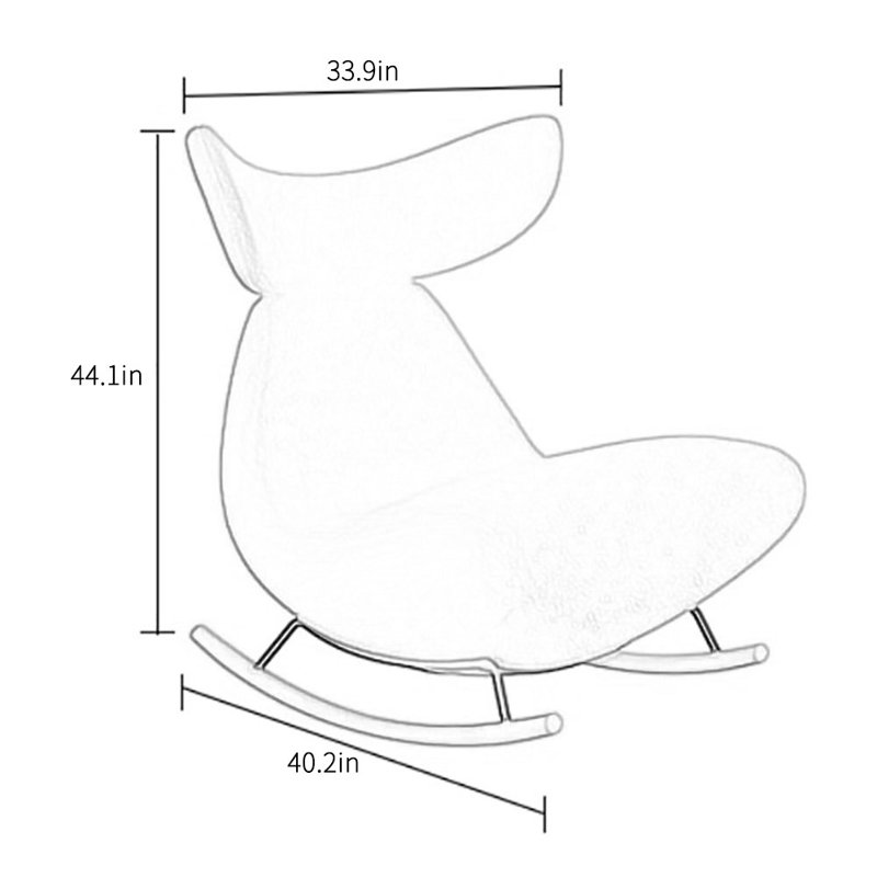 Chaise berçante Modern Fashion, Gris
