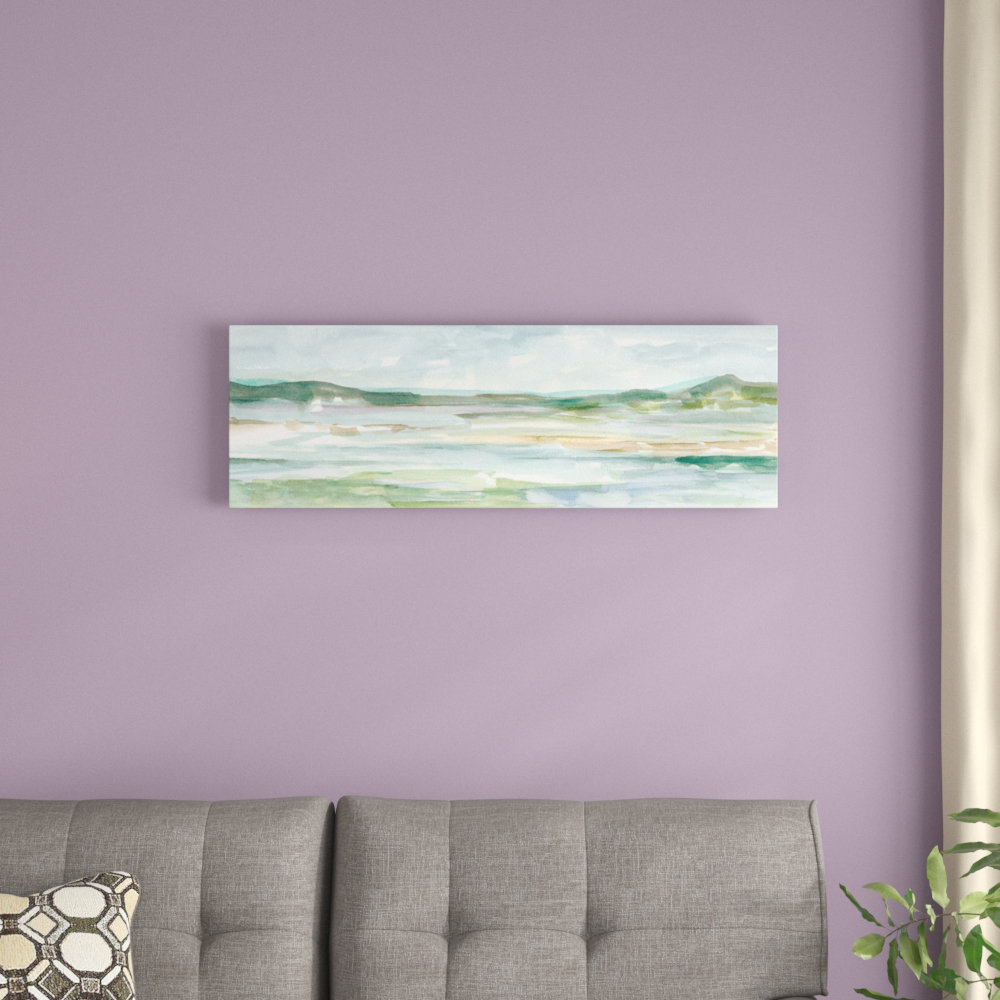 East Urban Home 'Panoramic Seascape II' Graphic Art Print on Wrapped ...