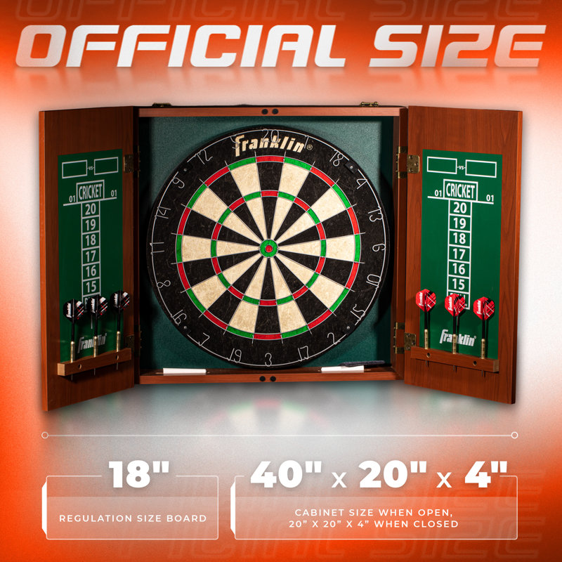 Ensemble de jeu de fléchettes et cabinets Bristle