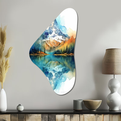 Art mural asymétrique Gurkeerat - montagnes Boomerang