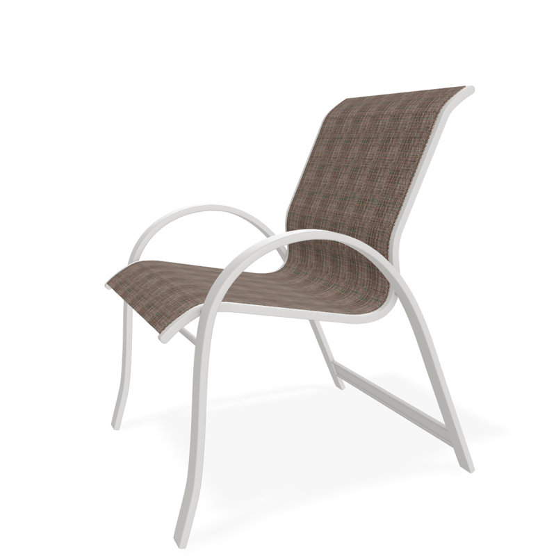 Aruba 1 Outdoor Dining Armchair, Snow