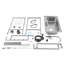 Station de lavage des mains autoportante avec robinet L 26,7 po x l 17,3 po