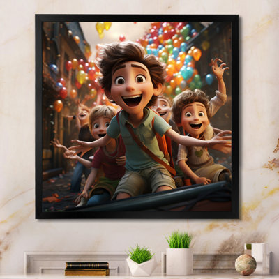 «Animations At The Amusement Park II», reproduction sur toile
