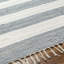 Tapis rayé gris / blanc en coton tissé à plat à la main Annah-911910272