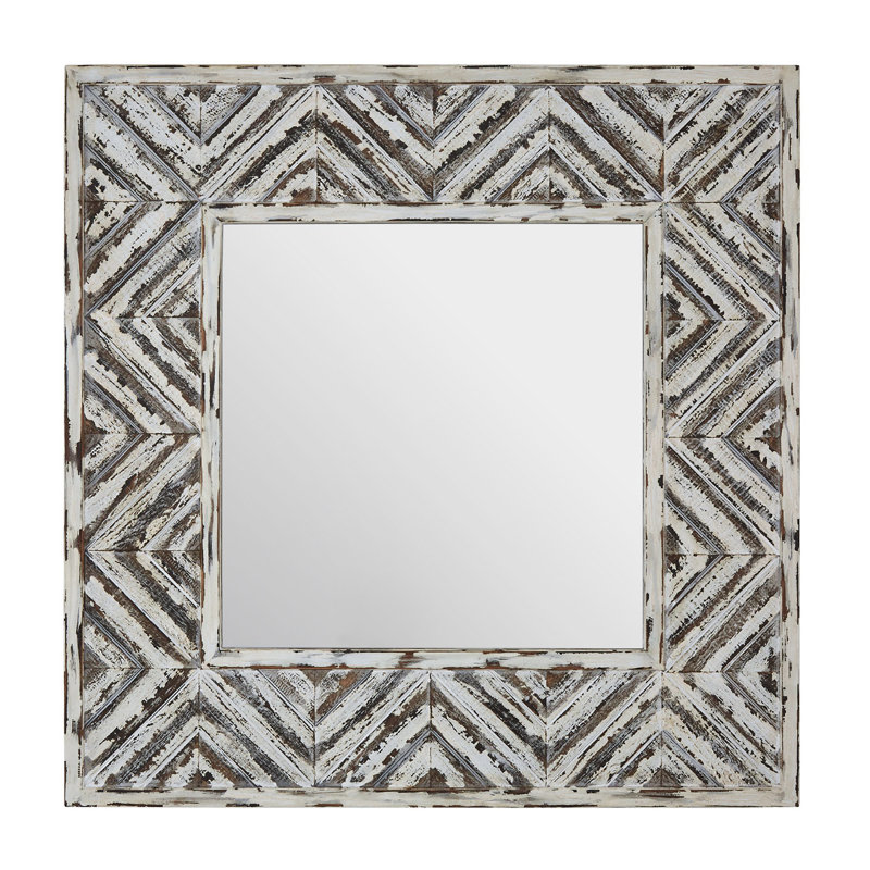 Jacobson Solid Wood Flat Wall Mirror