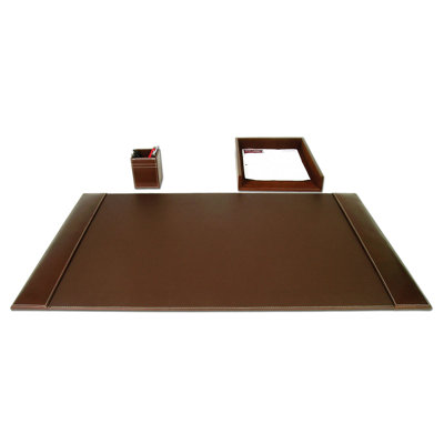 Leather Desk Organizer Set