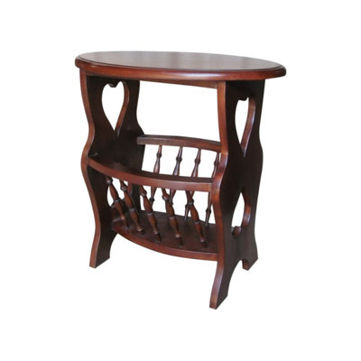 Paulene Solid Wood Free Standing Magazine Rack