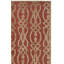 Tapis géométrique rouge / brun Villa-21412233
