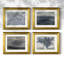 "Vintage Landscape XCI", ensemble de 4 reproductions encadrées