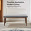 Banc rembourré en lin Modern-1262835345