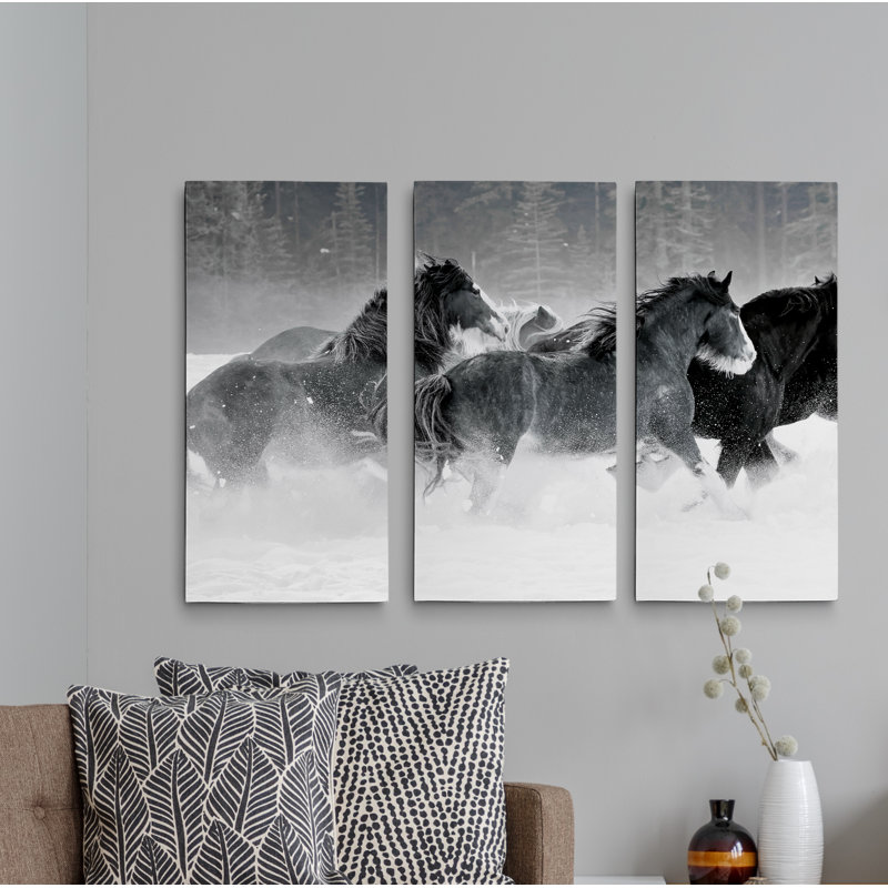 « Winter Roundup I », reproduction de photo sur toile tendue, H 32 po x l 48 po x P 1,5 po