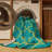 Machine Washable Trellis Green Area Rug-510103973