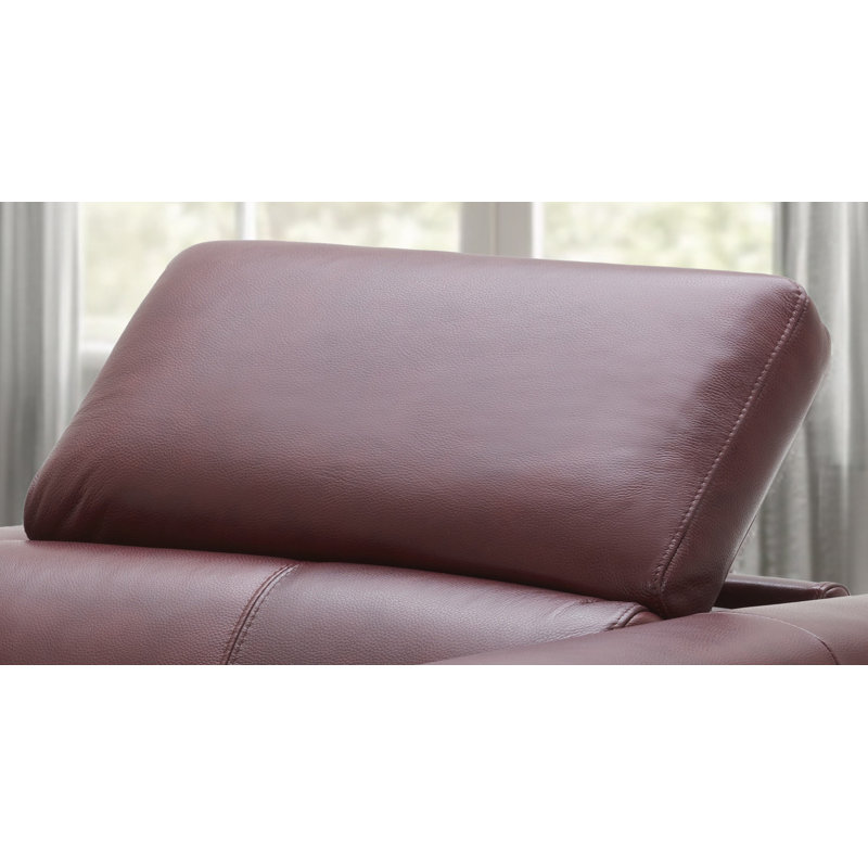 Fauteuil inclinable en cuir Milan, Merlot