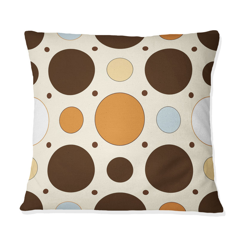 Coussin décoratif à pois II - Glam, H 16 po x l 16 po