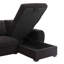 Canapé-lit modulaire réversible en molleton 95 po