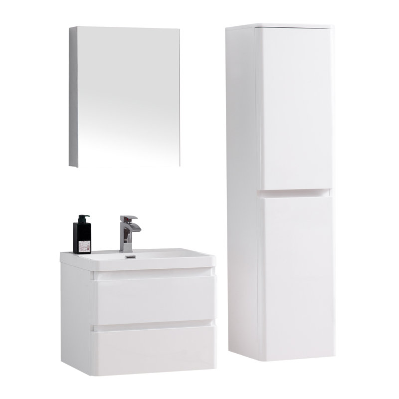 Meuble-lavabo simple mural 24 po Mccarty