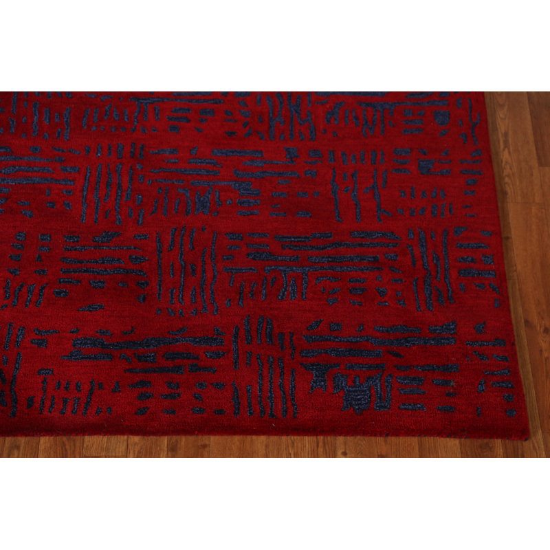 Contemporary Wool Modern Indian Area Rug 5x8