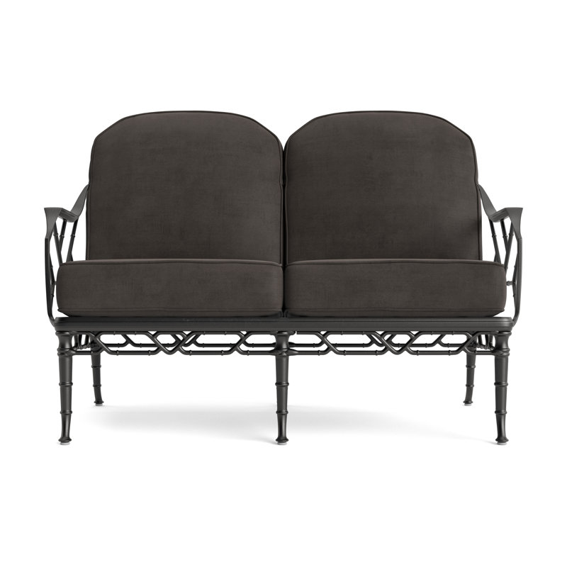 Calcutta Outdoor 2 - Seat Loveseat, Fusion Charcoal, Textured Pewter
