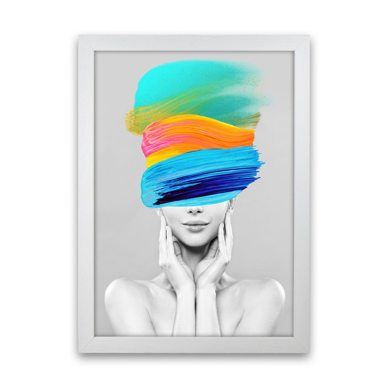 Beauty In Colours II - Print, White Framed, 88cm H x 64cm W x 3cm D