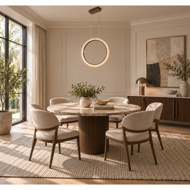 Lustre en cristal à DEL doré transitionnel, 23,62 po x 23,62 po