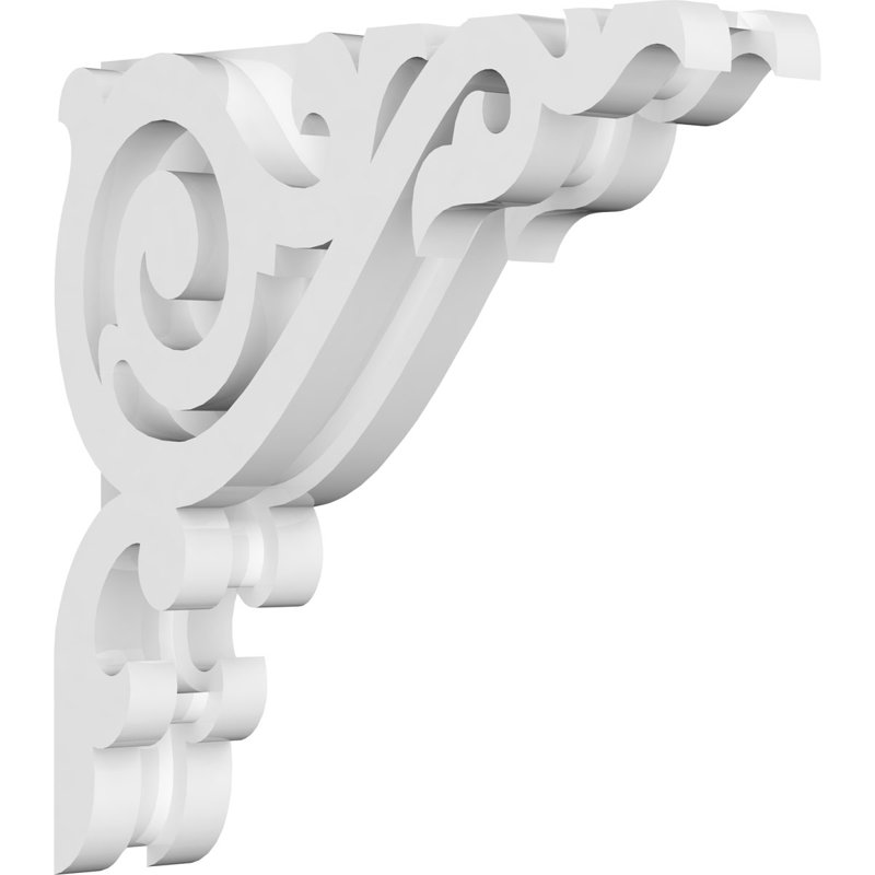 Corbeau en PVC de qualité architecturale Baile, H 8 po x l 8 po x P 1,875 po
