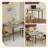 Folding Dining Table, Drop Leaf Table for Small Space-17345266
