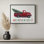 «Merry & Bright Red Truck» par Elizabeth Tyndall, reproduction d'art