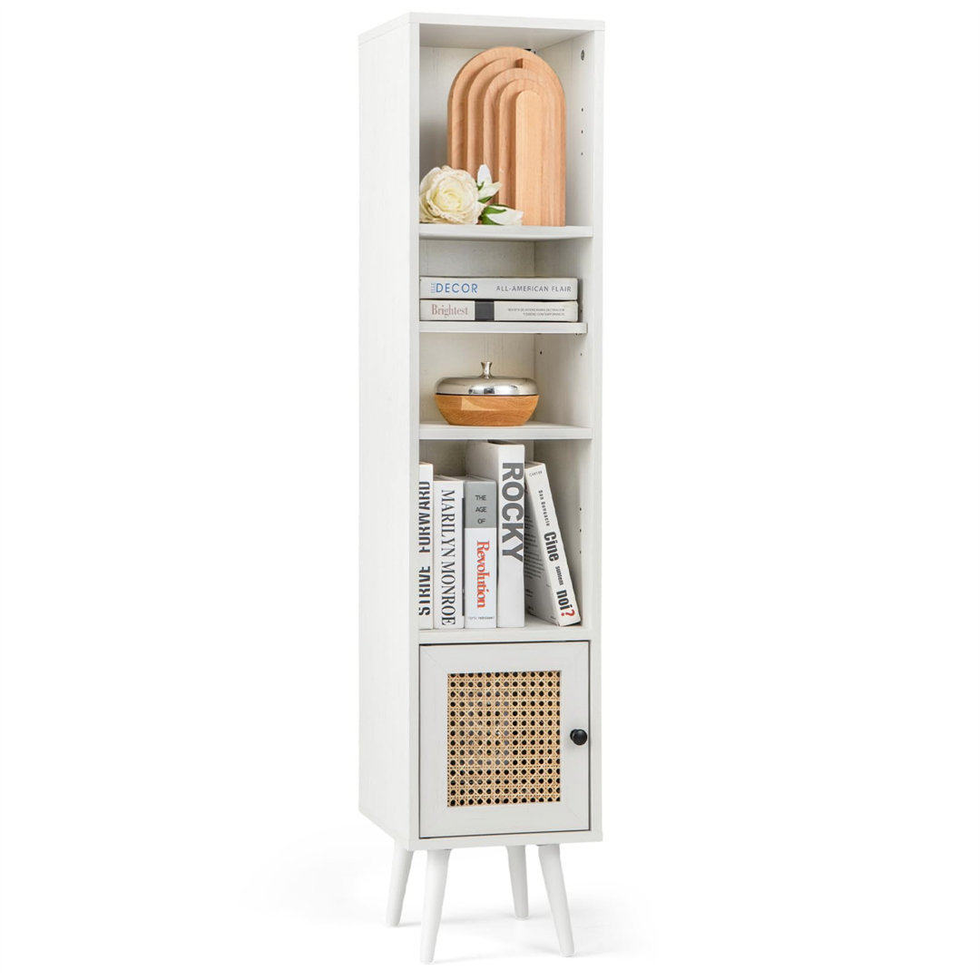Alisse 137cm H x 29cm W Book Cabinet Bookcase